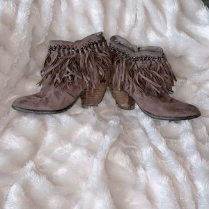 Not Rated Fringe Booties